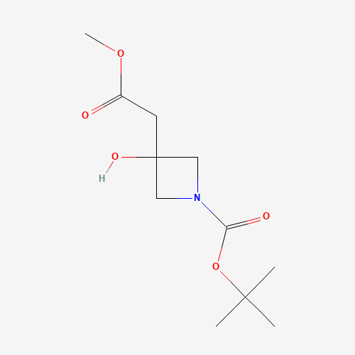 tert-butyl 3-hydroxy-3-(2-methoxy-2-oxoethyl)azetidine-1-carboxylate