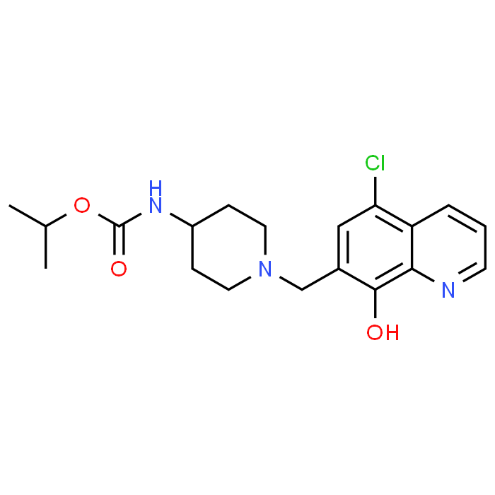 Isopropyl (1-((5-chloro-8-hydroxyquinolin-7-yl)methyl)piperidin-4-yl)carbamate