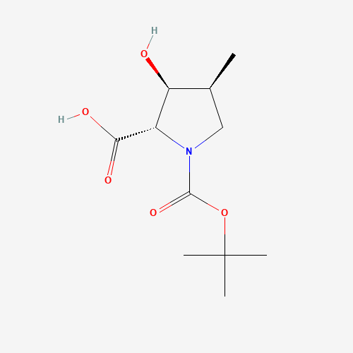 (2S,3S,4S)-1-(tert-Butoxycarbonyl)-3-hydroxy-4-methylpyrrolidine-2-carboxylic acid