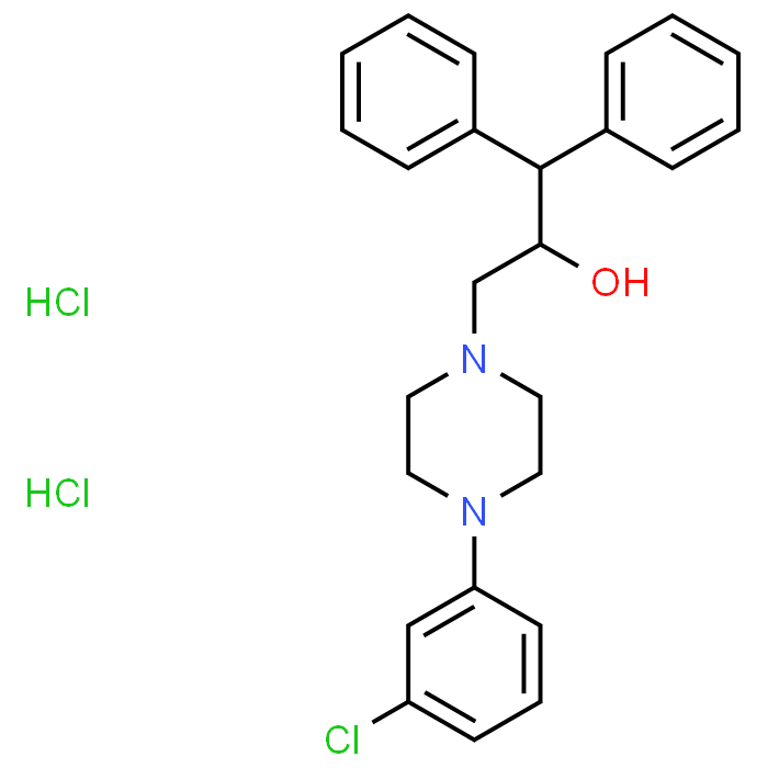 3-(4-(3-Chlorophenyl)piperazin-1-yl)-1,1-diphenylpropan-2-ol dihydrochloride