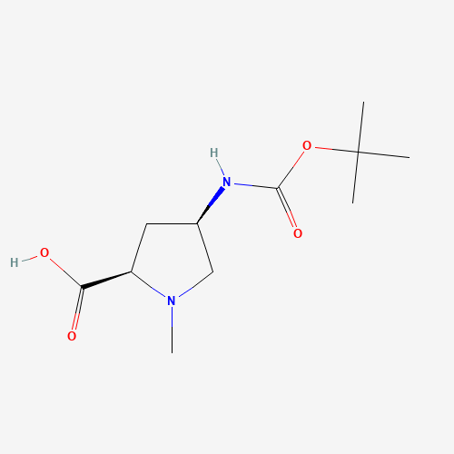 (2R,4R)-4-((tert-Butoxycarbonyl)amino)-1-methylpyrrolidine-2-carboxylic acid