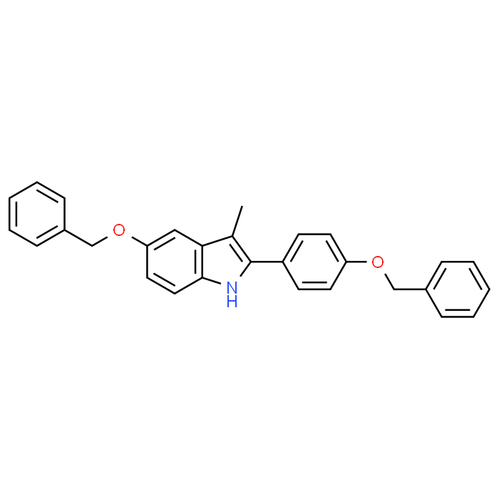 5-(Benzyloxy)-2-(4-(benzyloxy)phenyl)-3-methyl-1H-indole