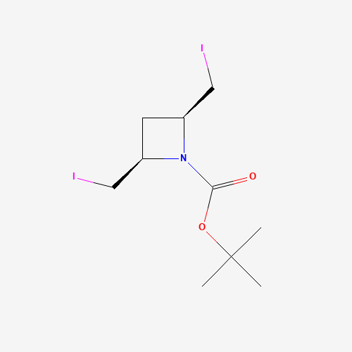 tert-butyl (2R,4S)-2,4-bis(iodomethyl)azetidine-1-carboxylate