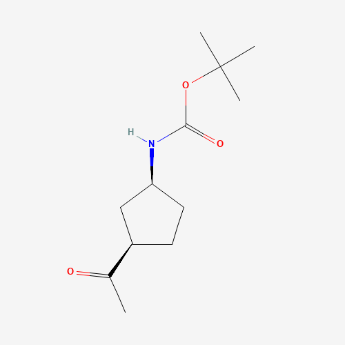tert-Butyl ((1S,3R)-3-acetylcyclopentyl)carbamate