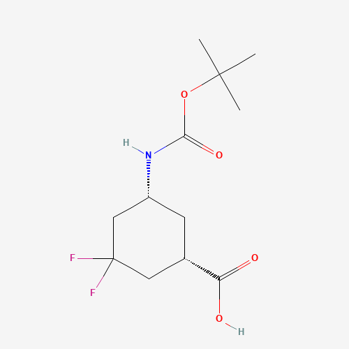 (1S,5R)-5-((tert-Butoxycarbonyl)amino)-3,3-difluorocyclohexanecarboxylic acid