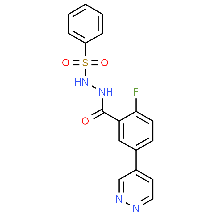 N'-(2-Fluoro-5-(pyridazin-4-yl)benzoyl)benzenesulfonohydrazide