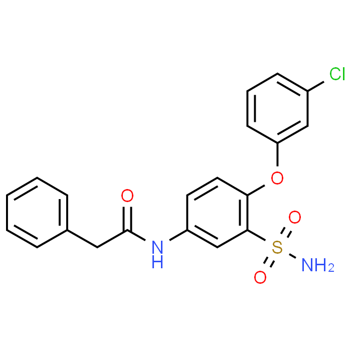 N-(4-(3-Chlorophenoxy)-3-sulfamoylphenyl)-2-phenylacetamide