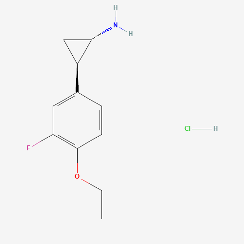 (1S,2R)-rel-2-(4-Ethoxy-3-fluorophenyl)cyclopropan-1-amine hydrochloride