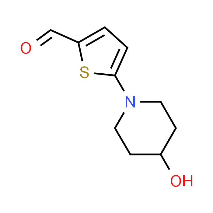 5-(4-Hydroxypiperidin-1-yl)thiophene-2-carbaldehyde