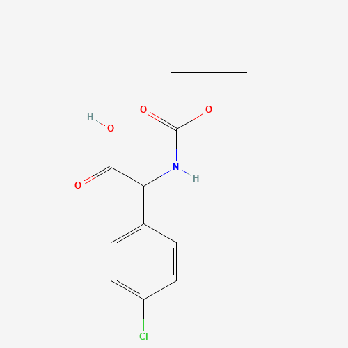 2-((tert-Butoxycarbonyl)amino)-2-(4-chlorophenyl)acetic acid