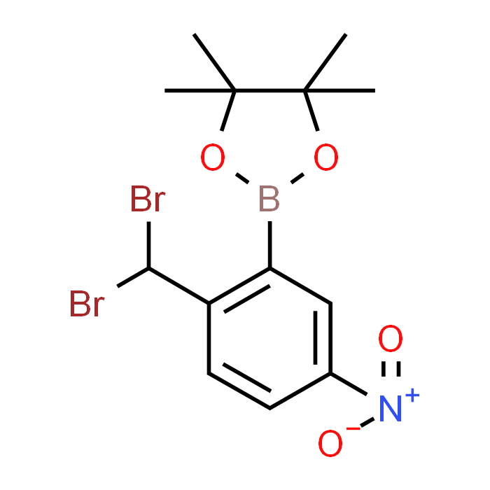 2-(2-(Dibromomethyl)-5-nitrophenyl)-4,4,5,5-tetramethyl-1,3,2-dioxaborolane - Achmem