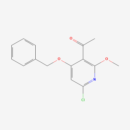 1-(4-(Benzyloxy)-6-chloro-2-methoxypyridin-3-yl)ethan-1-one