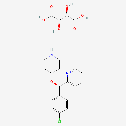 (S)-2-((4-Chlorophenyl)(piperidin-4-yloxy)methyl)pyridine (2R,3R)-2,3-dihydroxysuccinate