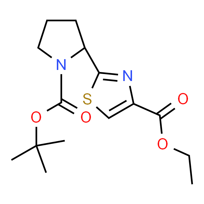 Ethyl (S)-2-(1-(tert-butoxycarbonyl)pyrrolidin-2-yl)thiazole-4-carboxylate