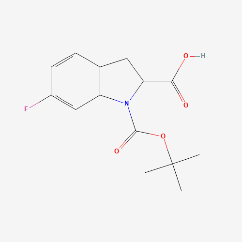 1-(tert-Butoxycarbonyl)-6-fluoroindoline-2-carboxylic acid