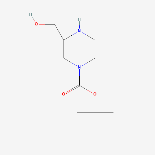 tert-Butyl 3-(hydroxymethyl)-3-methylpiperazine-1-carboxylate