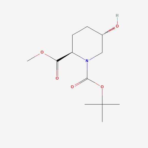 1-(tert-Butyl) 2-methyl (2R,5S)-5-hydroxypiperidine-1,2-dicarboxylate