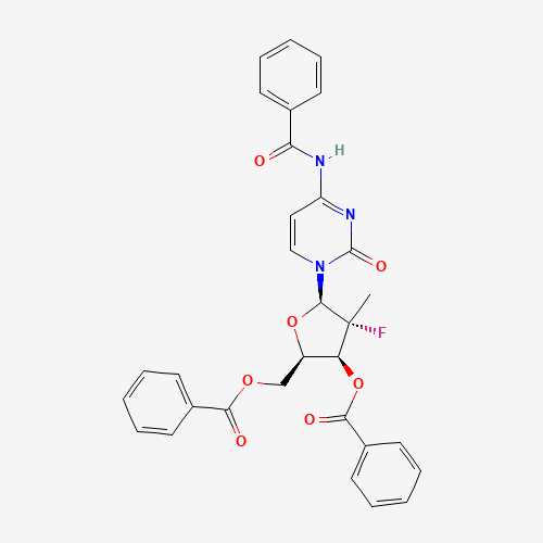 (2R,3S,4R,5R)-5-(4-Benzamido-2-oxopyrimidin-1(2H)-yl)-2-((benzoyloxy)methyl)-4-fluoro-4-methyltetrahydrofuran-3-yl benzoate
