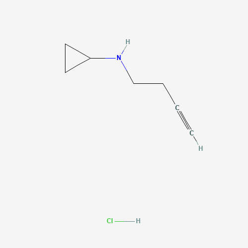 Cyclopropanamine, N-3-butyn-1-yl-, hydrochloride (1:1)