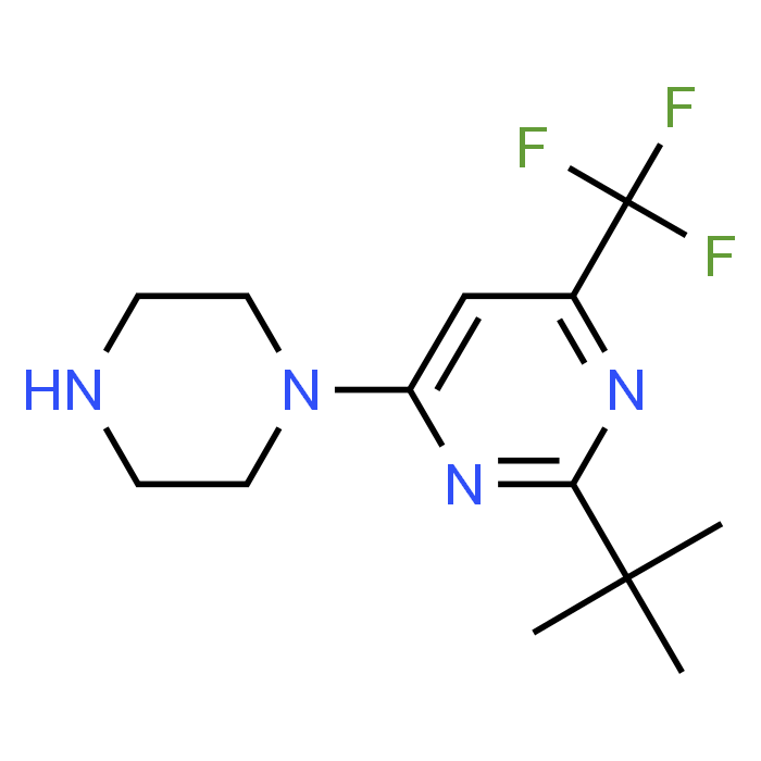 2-(tert-Butyl)-4-(piperazin-1-yl)-6-(trifluoromethyl)pyrimidine