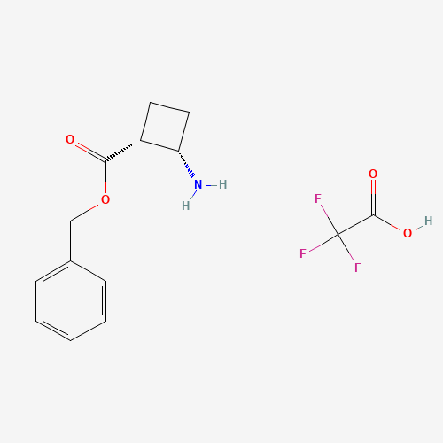 benzyl cis-2-aminocyclobutane-1-carboxylate; trifluoroacetic acid