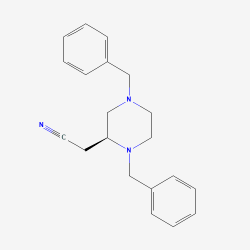 (S)-2-(1,4-Dibenzylpiperazin-2-yl)acetonitrile