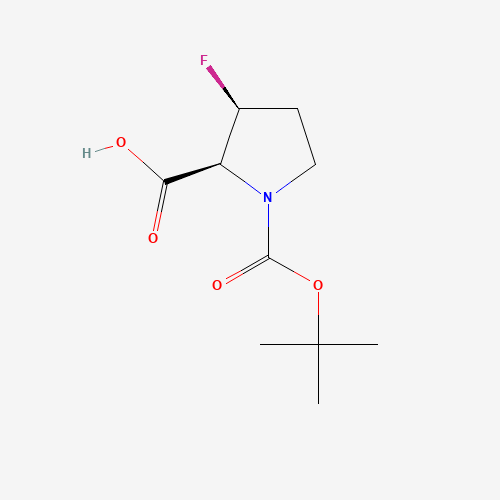 (2S,3S)-1-(tert-Butoxycarbonyl)-3-fluoropyrrolidine-2-carboxylic acid