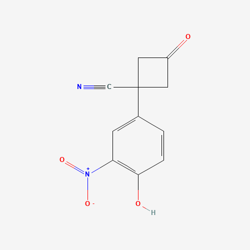 1-(4-Hydroxy-3-nitrophenyl)-3-oxocyclobutane-1-carbonitrile