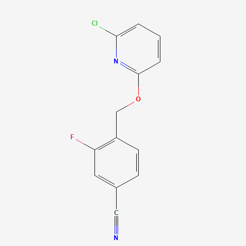 4-(((6-Chloropyridin-2-yl)oxy)methyl)-3-fluorobenzonitrile
