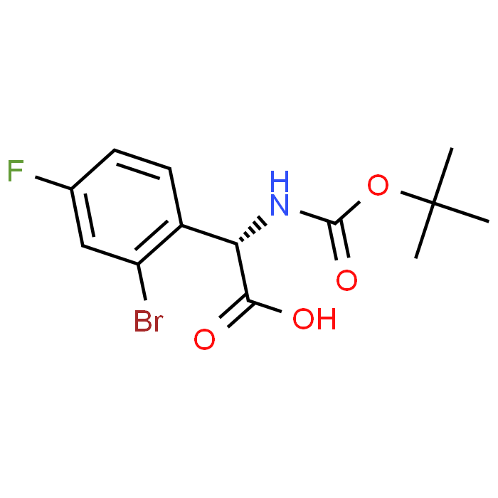 (S)-2-(2-BROMO-4-FLUOROPHENYL)-2-((TERT-BUTOXYCARBONYL)AMINO)ACETIC ACID