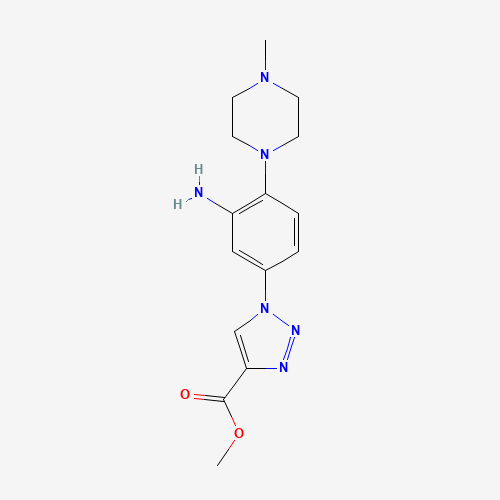 Methyl 1-(3-amino-4-(4-methylpiperazin-1-yl)phenyl)-1H-1,2,3-triazole-4-carboxylate