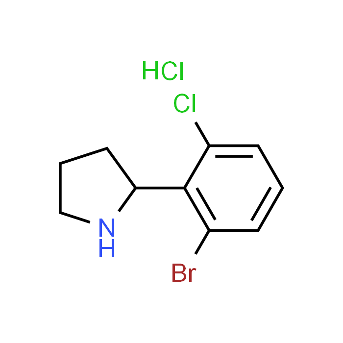 2-(2-Bromo-6-chlorophenyl)pyrrolidine hydrochloride