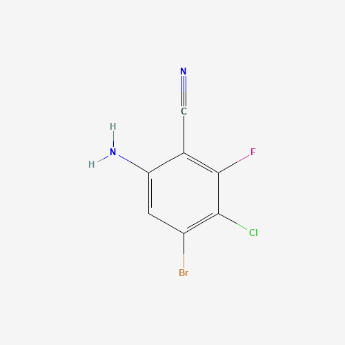 6-Amino-4-bromo-3-chloro-2-fluorobenzonitrile