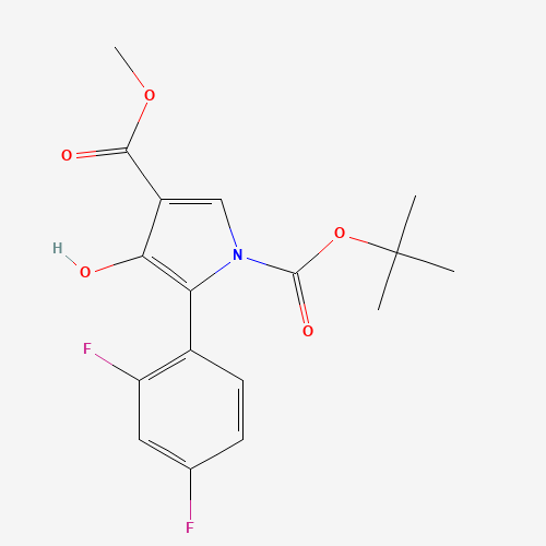 1-(tert-Butyl) 3-methyl 5-(2,4-difluorophenyl)-4-hydroxy-1H-pyrrole-1,3-dicarboxylate
