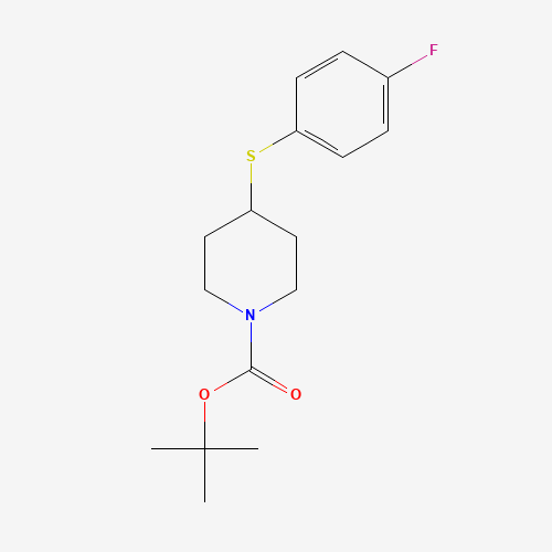tert-Butyl 4-((4-fluorophenyl)thio)piperidine-1-carboxylate