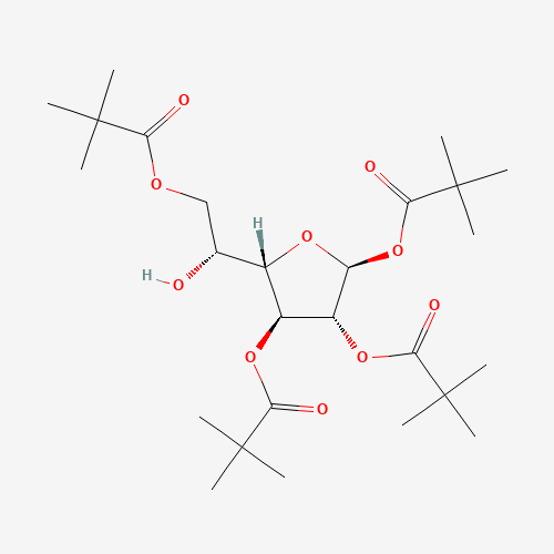 (2S,3R,4S,5S)-5-((R)-1-hydroxy-2-(pivaloyloxy)ethyl)tetrahydrofuran-2,3,4-triyl tris(2,2-dimethylpropanoatE)