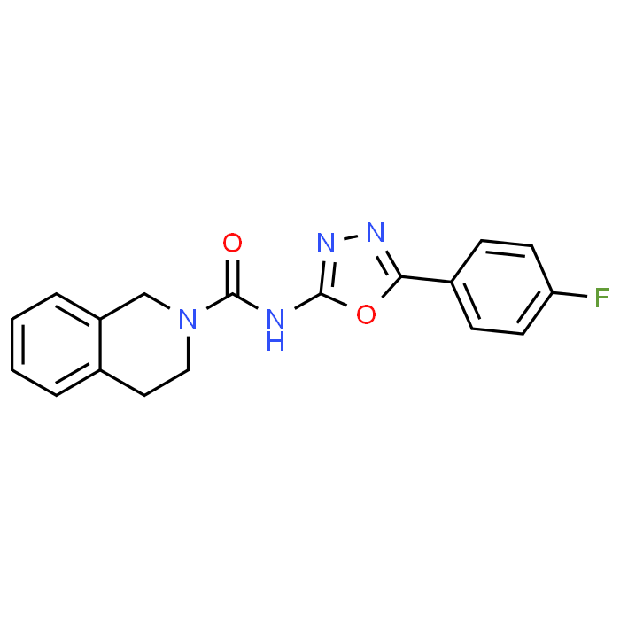 N-(5-(4-Fluorophenyl)-1,3,4-oxadiazol-2-yl)-3,4-dihydroisoquinoline-2(1H)-carboxamide