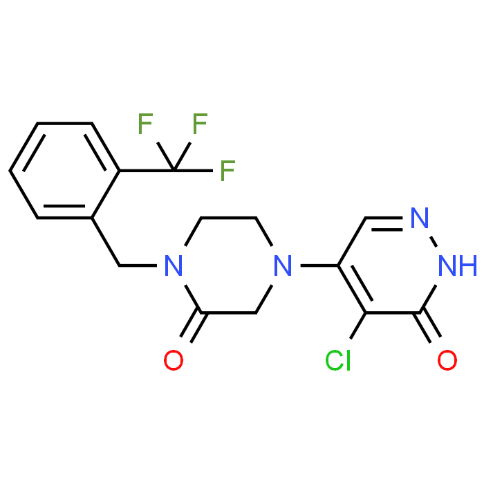4-Chloro-5-(3-oxo-4-(2-(trifluoromethyl)benzyl)piperazin-1-yl)pyridazin-3(2H)-one