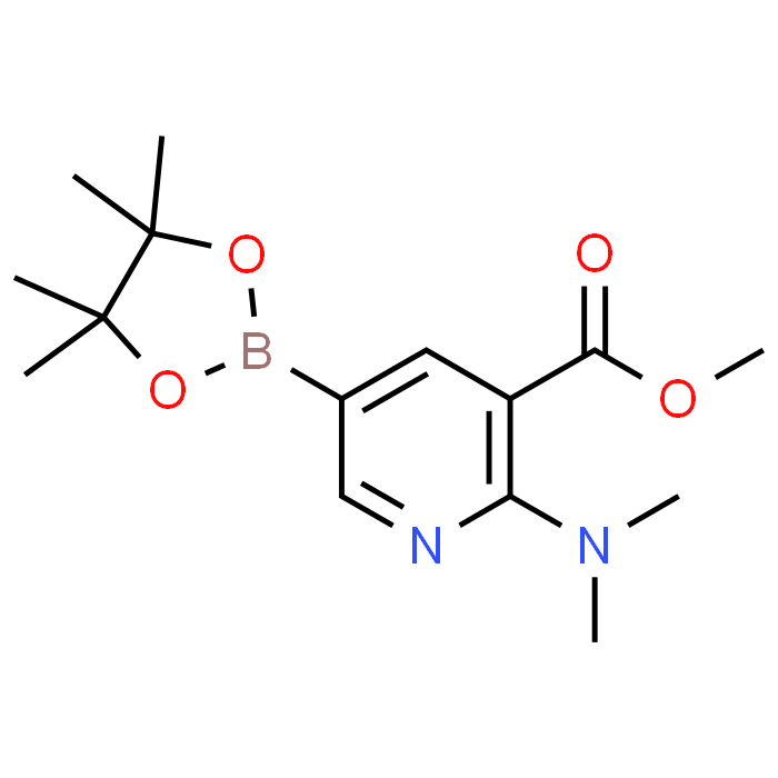 Methyl 2-(dimethylamino)-5-(4,4,5,5-tetramethyl-1,3,2-dioxaborolan-2-yl)nicotinate - Achmem