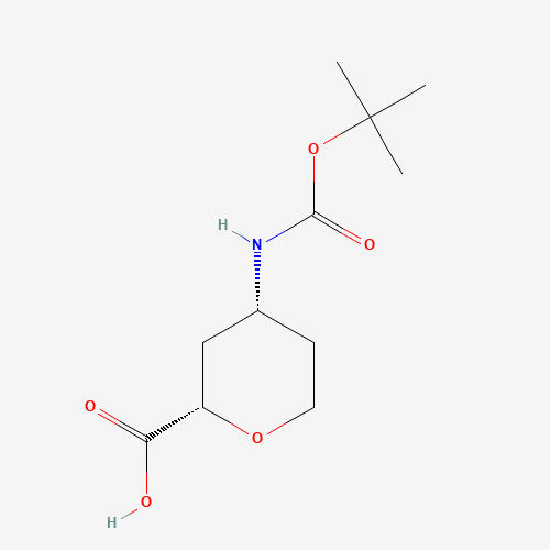 (2S,4R)-4-((tert-Butoxycarbonyl)amino)tetrahydro-2H-pyran-2-carboxylic acid