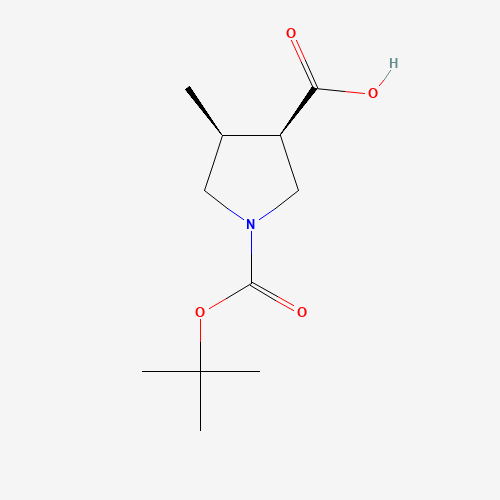 (3R,4S)-1-(tert-Butoxycarbonyl)-4-methylpyrrolidine-3-carboxylic acid