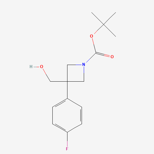 tert-Butyl 3-(4-fluorophenyl)-3-(hydroxymethyl)azetidine-1-carboxylate