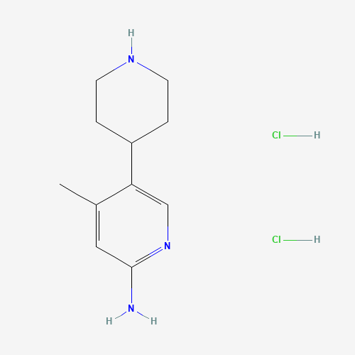 4-Methyl-5-(piperidin-4-yl)pyridin-2-amine dihydrochloride