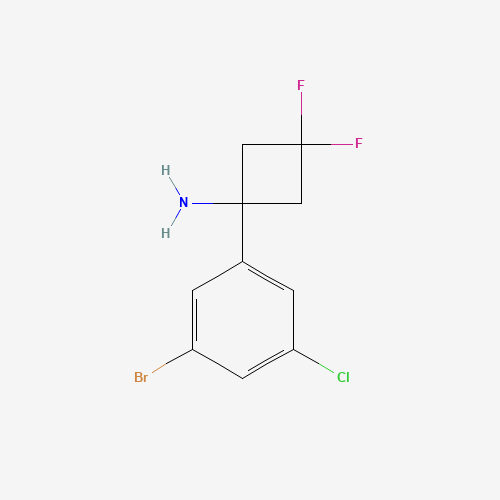 1-(3-Bromo-5-chlorophenyl)-3,3-difluorocyclobutan-1-amine