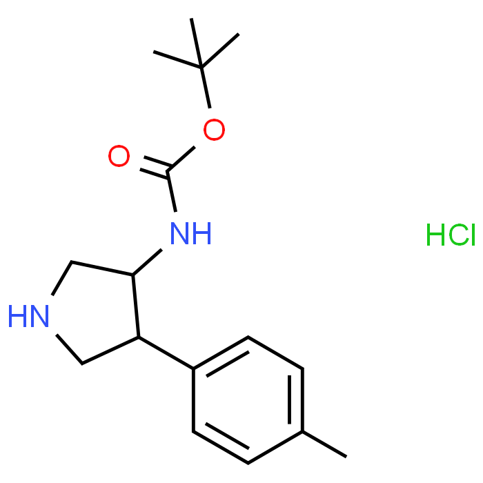 tert-Butyl (4-(p-tolyl)pyrrolidin-3-yl)carbamate hydrochloride