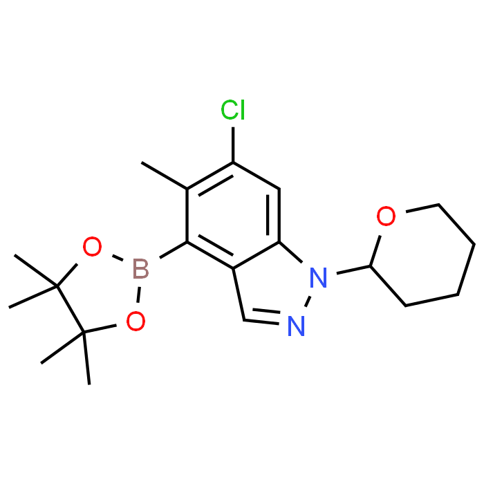 6-Chloro-5-methyl-1-(tetrahydro-2H-pyran-2-yl)-4-(4,4,5,5-tetramethyl-1,3,2-dioxaborolan-2-yl)-1H-indazole
