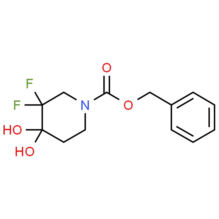 Benzyl 3,3-difluoro-4,4-dihydroxypiperidine-1-carboxylate