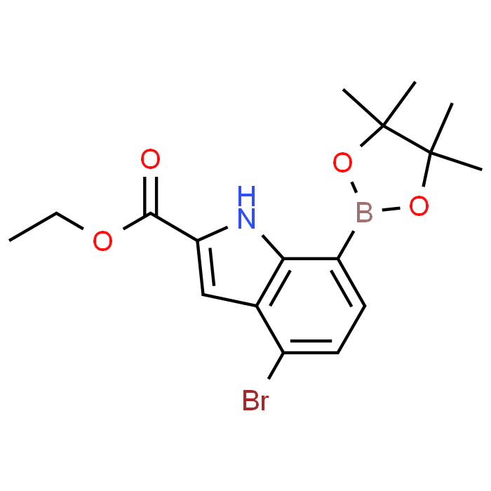 Ethyl 4-bromo-7-(4,4,5,5-tetramethyl-1,3,2-dioxaborolan-2-yl)-1H-indole-2-carboxylate
