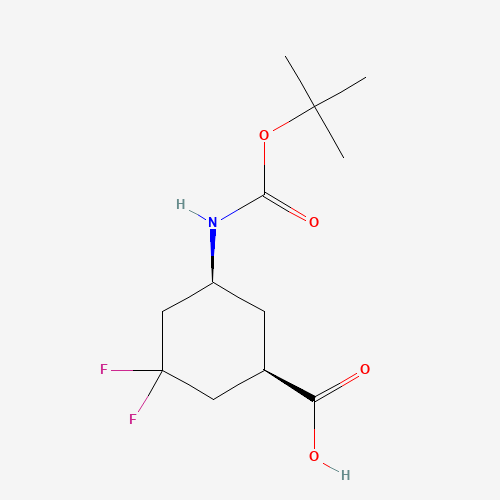 (1R,5S)-5-((tert-Butoxycarbonyl)amino)-3,3-difluorocyclohexane-1-carboxylic acid