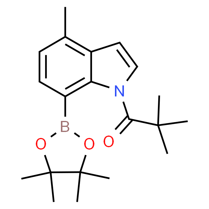 2,2-Dimethyl-1-(4-methyl-7-(4,4,5,5-tetramethyl-1,3,2-dioxaborolan-2-yl)-1H-indol-1-yl)propan-1-one